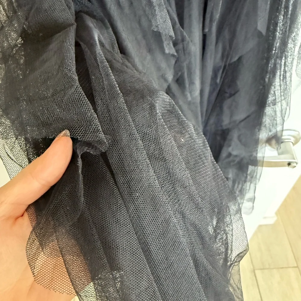 Elegant Black Sheer Tulle Skirt. Size S. Like New - Picture 6 of 9